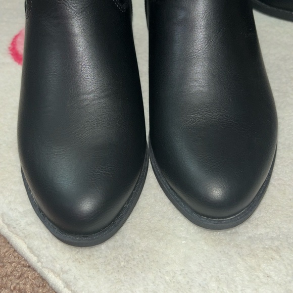 Madden NYC Black cowgirl boots classic horse riding boot high knee leather - Picture 4 of 5